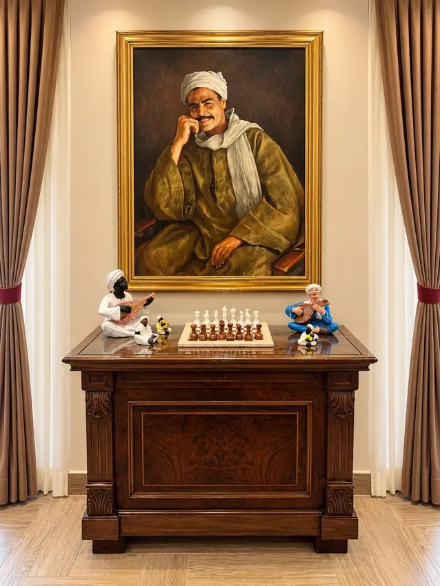 Amical Residence traditional portrait and chess table